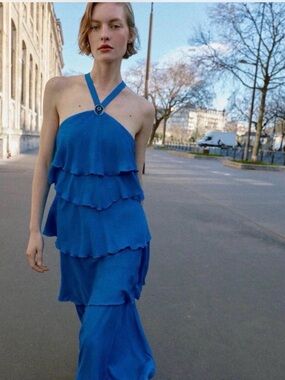 Zara Blue One Shoulder Dresses for Women on Sale up to 90% Off: Poshmark